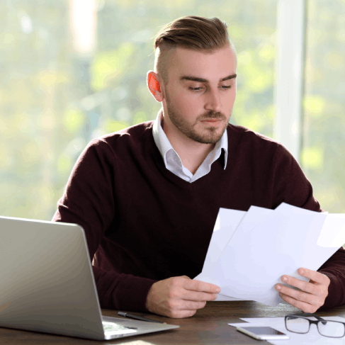 Client submitting a request for a free translation quote for Legal Documents and immigration services in Houston.